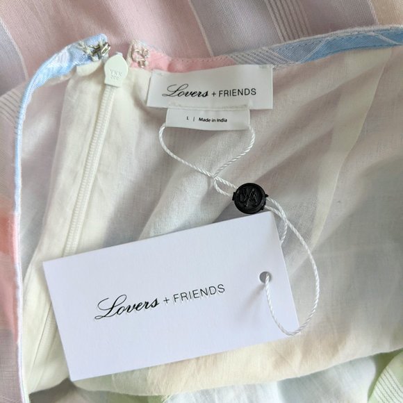 NWT Lovers + Friends/ REVOLVE Brice Romper Pastel Rainbow - Picture 5 of 7